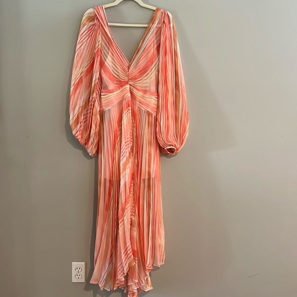 Acler NWT Astone Stripe Midi Dress US 4 - Picture 4 of 9